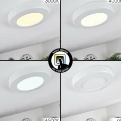 hofstein Plafonnier Canditas LED Blanc, 1 lumière