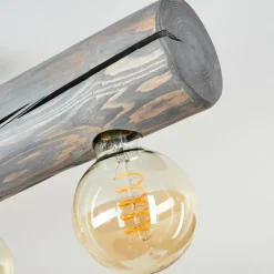 Lampes Vintages & Rétros-hofstein Plafonnier Canedo Gris, Noir, 5 lumières