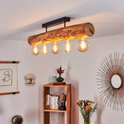 Luminaires Scandinaves-hofstein Plafonnier Canedo Noir, 5 lumières