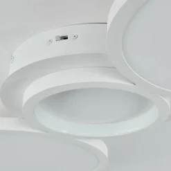 hofstein Plafonnier Carabajal LED Blanc, 1 lumière