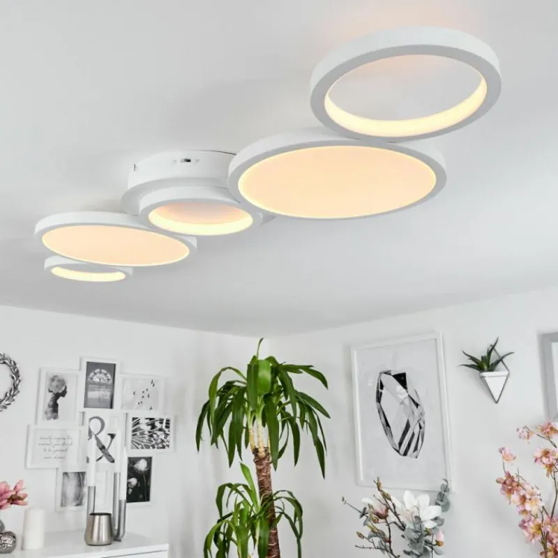 hofstein Plafonnier Carabajal LED Blanc, 1 lumière