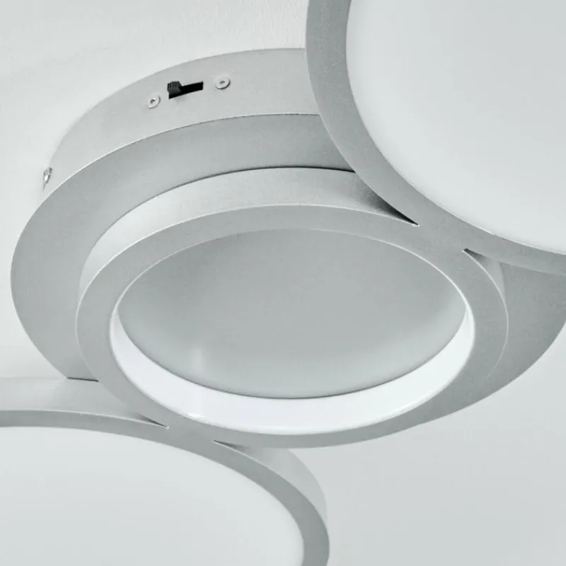 hofstein Plafonnier Carabajal LED Titane, 1 lumière