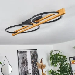 hofstein Plafonnier Carcano LED Brun, Noir, 2 lumières