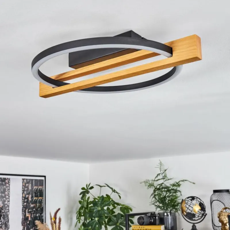 hofstein Plafonnier Carcano LED Écru, Noir, 1 lumière