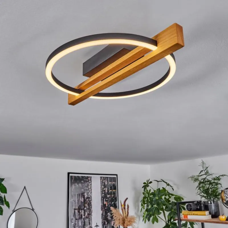 hofstein Plafonnier Carcano LED Écru, Noir, 1 lumière