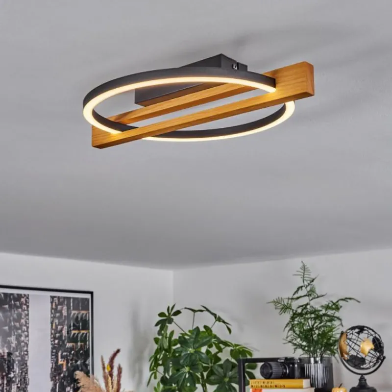 hofstein Plafonnier Carcano LED Écru, Noir, 1 lumière