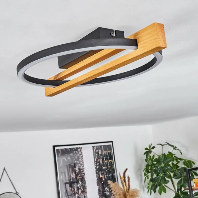 hofstein Plafonnier Carcano LED Écru, Noir, 1 lumière