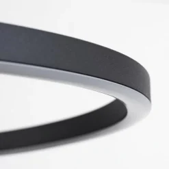 hofstein Plafonnier Carcano LED Noir, 1 lumière