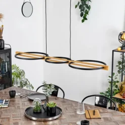 hofstein Plafonnier Carcano LED Noir, 1 lumière