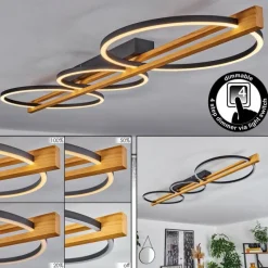 hofstein Plafonnier Carcano LED Noir, 3 lumières