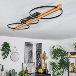 hofstein Plafonnier Carcano LED Noir, 3 lumières