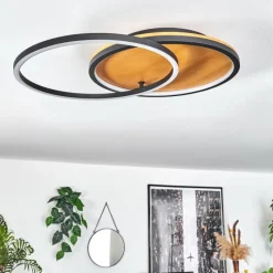 hofstein Plafonnier Cardozo LED Écru, Noir, 1 lumière