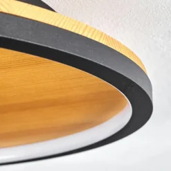 hofstein Plafonnier Cardozo LED Écru, Noir, 1 lumière