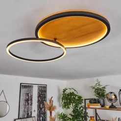 hofstein Plafonnier Cardozo LED Écru, Noir, 1 lumière