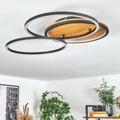 hofstein Plafonnier Cardozo LED Écru, Noir, 1 lumière