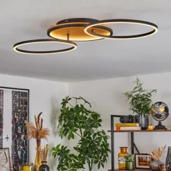 hofstein Plafonnier Cardozo LED Écru, Noir, 1 lumière