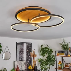 hofstein Plafonnier Cardozo LED Écru, Noir, 1 lumière