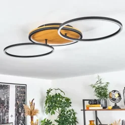 hofstein Plafonnier Cardozo LED Écru, Noir, 1 lumière