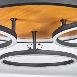 hofstein Plafonnier Cardozo LED Écru, Noir, 1 lumière