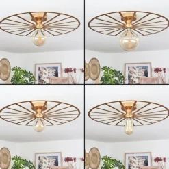 Lampes Vintages & Rétros-hofstein Plafonnier Carqueja Laiton, 1 lumière