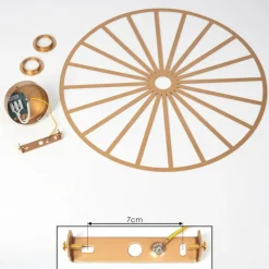 Lampes Vintages & Rétros-hofstein Plafonnier Carqueja Laiton, 1 lumière