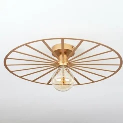 Lampes Vintages & Rétros-hofstein Plafonnier Carqueja Laiton, 1 lumière