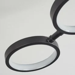 hofstein Plafonnier Carrisito LED Noir, 1 lumière