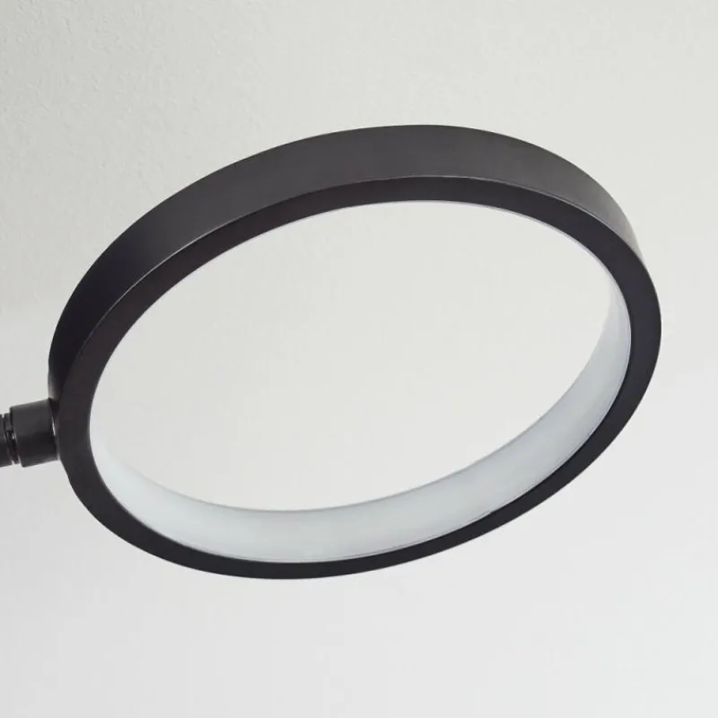 hofstein Plafonnier Carrisito LED Noir, 1 lumière