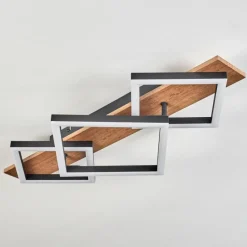 hofstein Plafonnier Cascada Brun, Couleur bois, Noir, 1 lumière