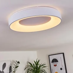hofstein Plafonnier Casina LED Blanc, 1 lumière, Télécommandes