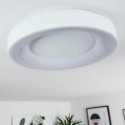 hofstein Plafonnier Casina LED Blanc, 1 lumière, Télécommandes