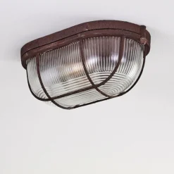 hofstein Plafonnier Catawba Rouille, 1 lumière