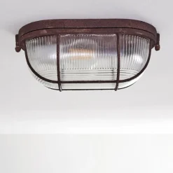 hofstein Plafonnier Catawba Rouille, 1 lumière