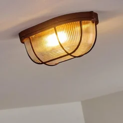 hofstein Plafonnier Catawba Rouille, 1 lumière