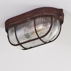 hofstein Plafonnier Catawba Rouille, 1 lumière