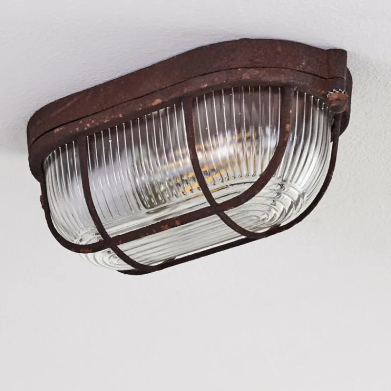 hofstein Plafonnier Catawba Rouille, 1 lumière