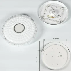 hofstein Plafonnier Cavalese LED Blanc, 1 lumière