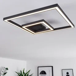 hofstein Plafonnier Cavareno LED Noir, 1 lumière