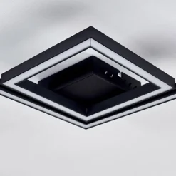 hofstein Plafonnier Cavareno LED Noir, 1 lumière