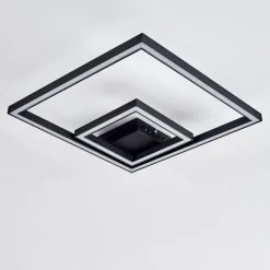 hofstein Plafonnier Cavareno LED Noir, 1 lumière