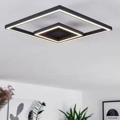 hofstein Plafonnier Cavareno LED Noir, 1 lumière