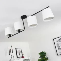 Lampes En Tissu-hofstein Plafonnier Cayuta Noir, 4 lumières
