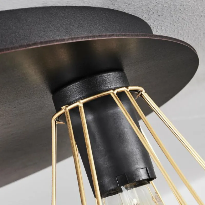 hofstein Plafonnier Cenova Noir, 3 lumières