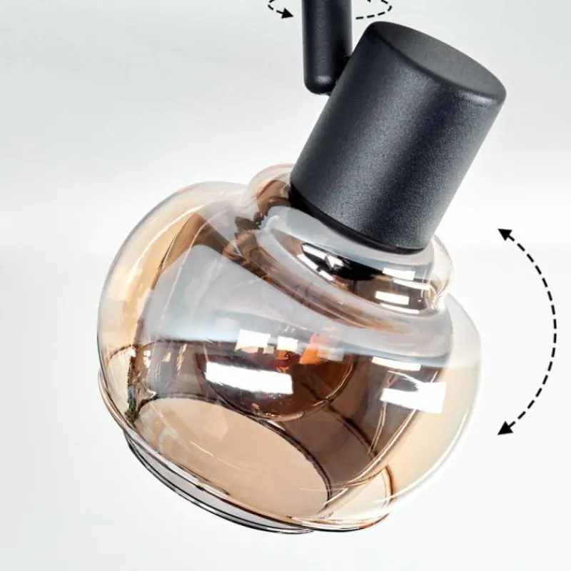 hofstein Plafonnier Cevio Noir, 3 lumières