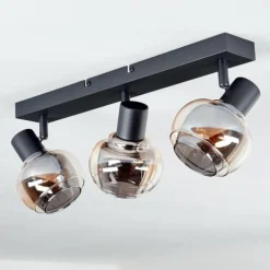 hofstein Plafonnier Cevio Noir, 3 lumières