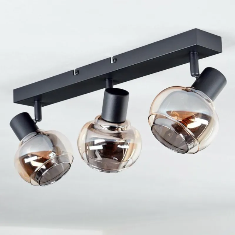 hofstein Plafonnier Cevio Noir, 3 lumières