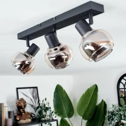 hofstein Plafonnier Cevio Noir, 3 lumières