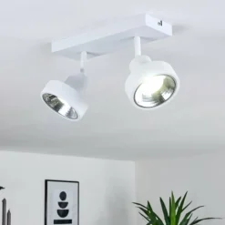 hofstein Plafonnier Chagres Blanc, 2 lumières* Spots Et Projecteurs