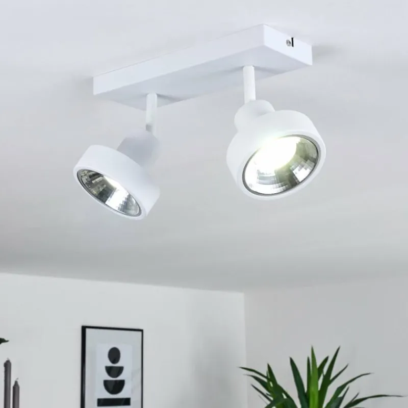 hofstein Plafonnier Chagres Blanc, 2 lumières* Spots Et Projecteurs
