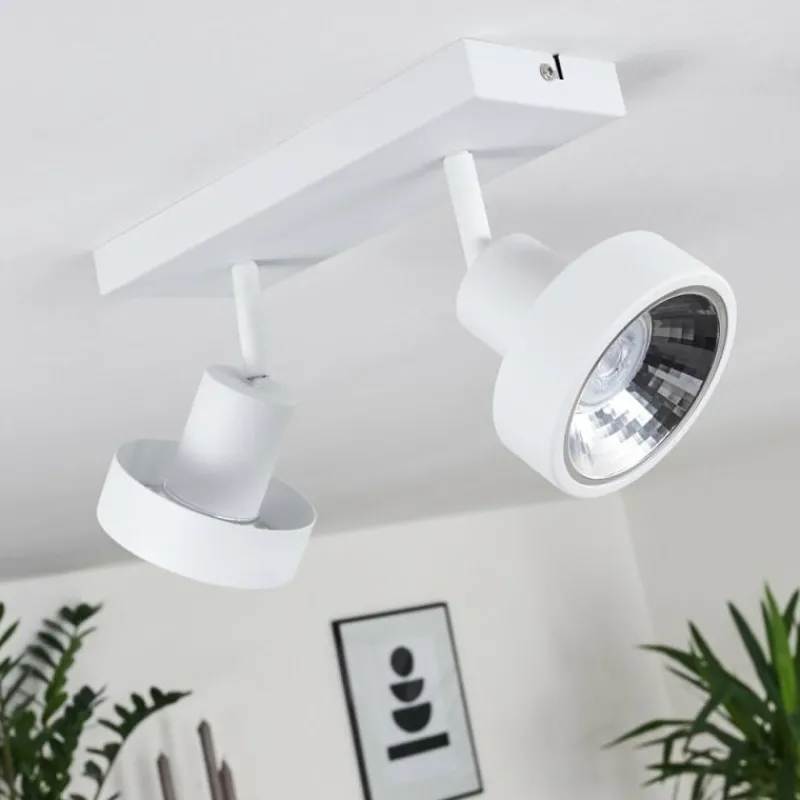 hofstein Plafonnier Chagres Blanc, 2 lumières* Spots Et Projecteurs